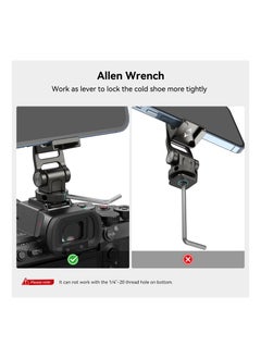 Y&D Universal Cell Phone Mount for Tripods, Cage Adapter Tripod and Monopod iPhone 14 13 12 11, Fits Camera cage-3559  - Image 5