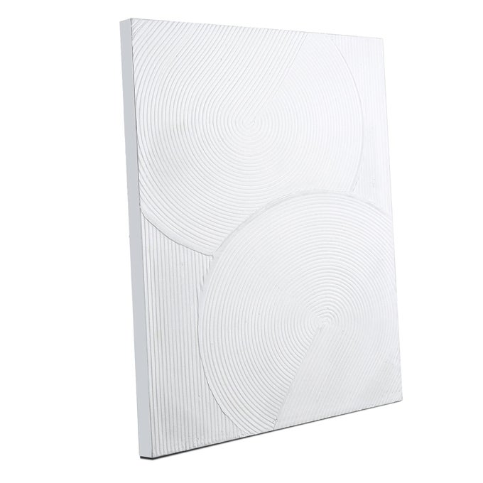 WHITE BOHO ABSTRACT WALL ART 3D MINIMALIST LINE HAND PAINTING FOR BOHO DECOR 28 X 40 ARTWORK FOR LIVING ROOM BEDROOM HOME OFFICE