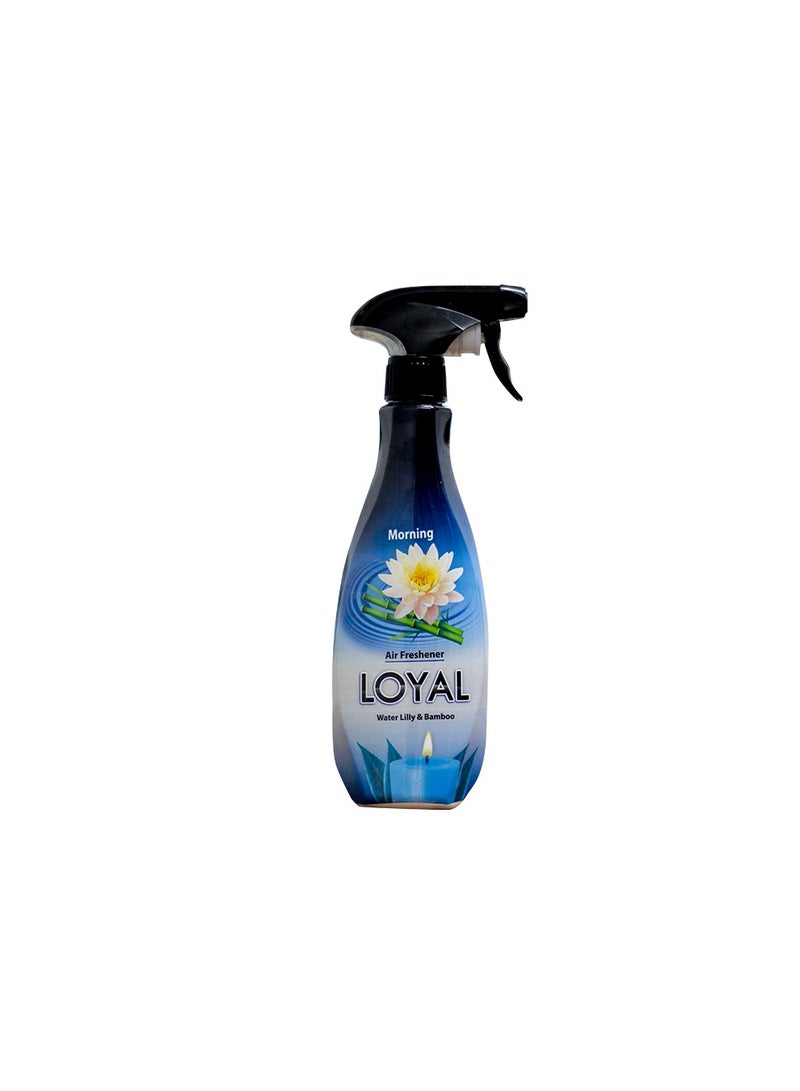 Loyal Water Lilly & Bamboo Fragrance Concentrated Air Freshener For Home, Office, Inside Car, 450ml, Morning - Image 1