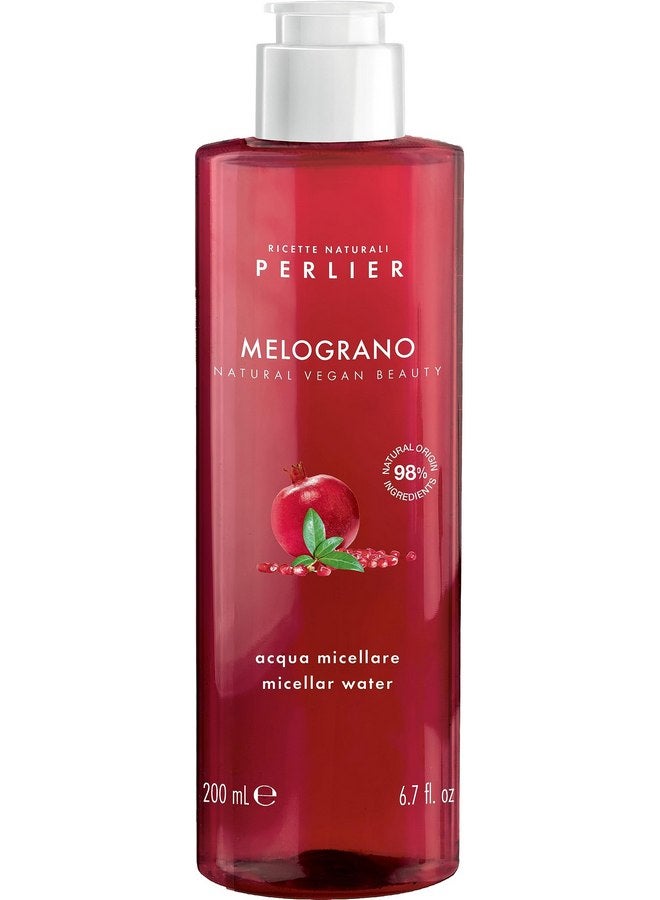 Perlier Perlier Pomegranate Micellar Cleansing Water - Gentle Makeup Remover & Skin Refresher - Hydrating & Antioxidant-Rich Formula - 6.7 fl oz  - Image 1