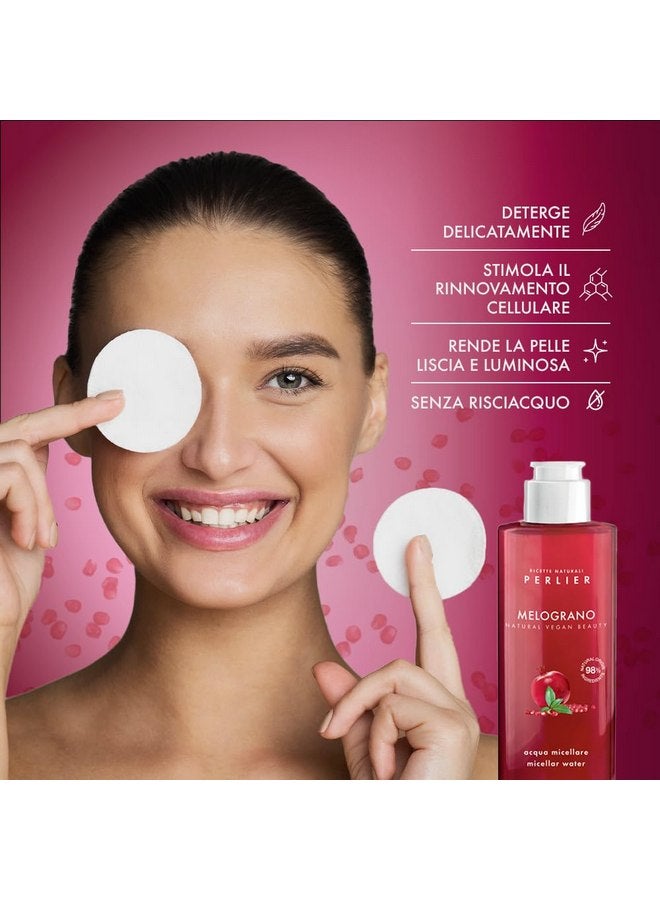 Perlier Perlier Pomegranate Micellar Cleansing Water - Gentle Makeup Remover & Skin Refresher - Hydrating & Antioxidant-Rich Formula - 6.7 fl oz  - Image 5