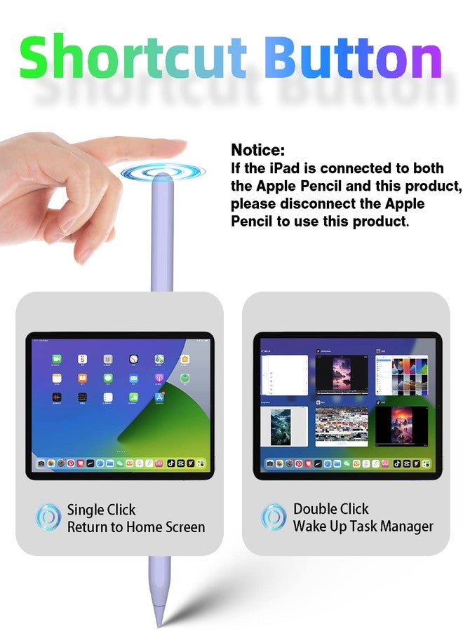 Gnanlen iPad Pencil 2nd Generation with Magnetic Wireless Charging, Same as Apple Pencil 2nd Generation,The Pen Compatible with iPad Pro 11 in 1/2/3/4,iPad Pro 12.9 in 3/4/5/6,iPad Air 4/5,iPad Mini - Image 5