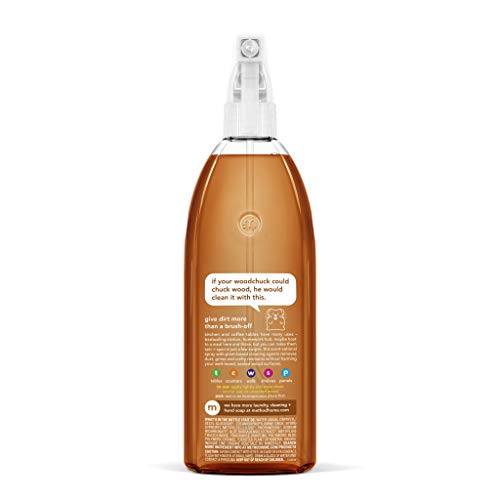 Method Daily Hardwood Cleaner, Almond, Cleans Shelves, Tables and Other Wooden Surfaces While Removing Dust & Grime, 28 Fl Oz, (Pack of 4) - Image 2