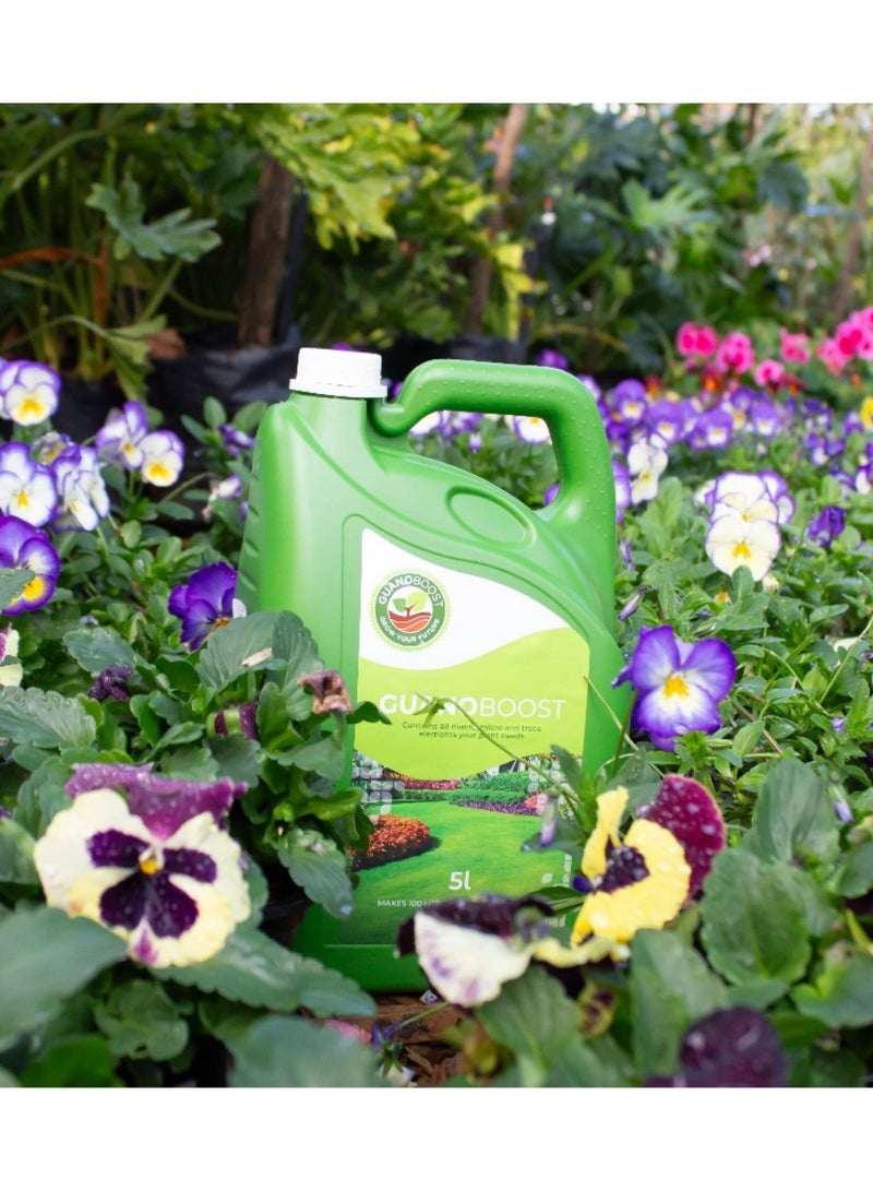 Generic GUANOBOOST- 5Ltr Organic Liquid Fertilizer Spray, Made from Sustainably Sourced Seabird Guano, Revives Soil & Boosts Root Growth, Indoor & Outdoor Use, Safe for Kids & Pets, Use- Mix with Water - Image 2