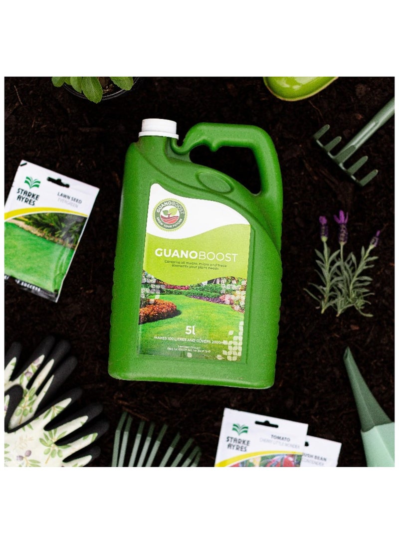 Generic GUANOBOOST- 5Ltr Organic Liquid Fertilizer Spray, Made from Sustainably Sourced Seabird Guano, Revives Soil & Boosts Root Growth, Indoor & Outdoor Use, Safe for Kids & Pets, Use- Mix with Water - Image 3