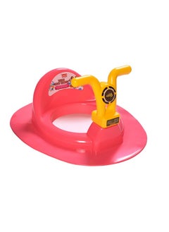 Nabhya Kids Toilet Trainer Baby Potty Seat With Bike Handle And Back Support Toilet Seat For Western Toilet (Red & Yellow)  - Image 1