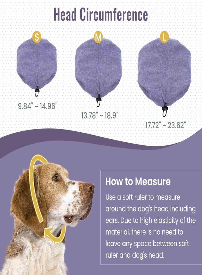 IDOMIK Dog Calming Hoodie No Shake Ear Wraps for Dogs, Quiet Head Covers for Noise Reduction & Anxiety Relief, Dog Ear Covers Muffs Head Wraps for Bath Hematoma Grooming Firework Force Drying - Image 2