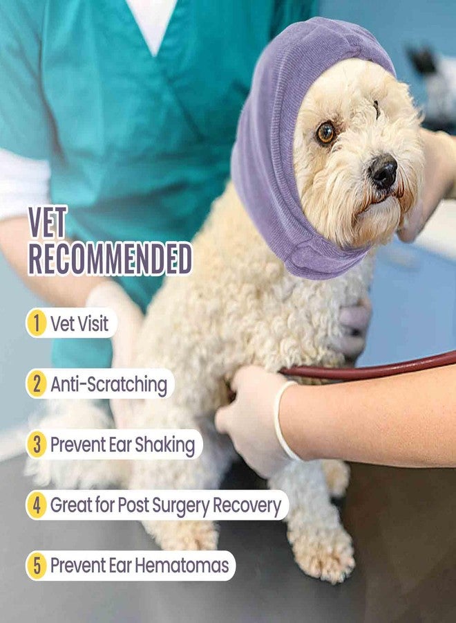 IDOMIK Dog Calming Hoodie No Shake Ear Wraps for Dogs, Quiet Head Covers for Noise Reduction & Anxiety Relief, Dog Ear Covers Muffs Head Wraps for Bath Hematoma Grooming Firework Force Drying - Image 3