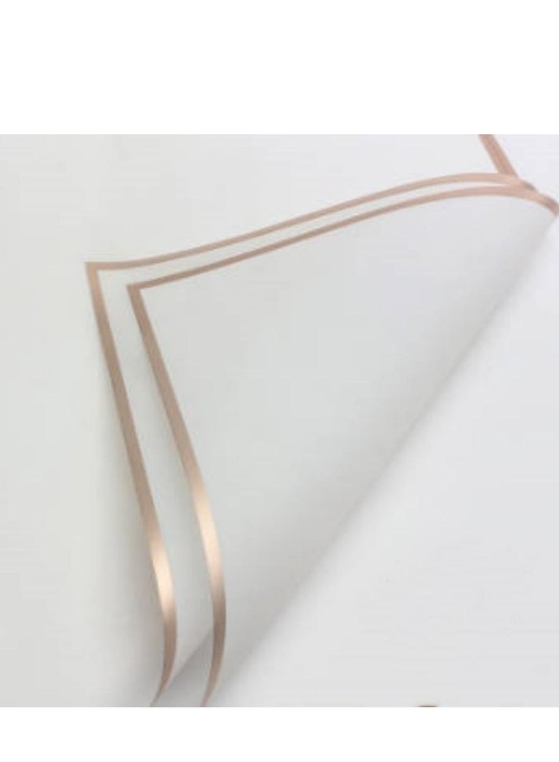 20 Sheets Flower Wrapping Paper,Waterproof Floral Bouquet Wrapping Paper,Florist Supplies Packaging Paper For Wedding Birthday Gift DIY - Image 1