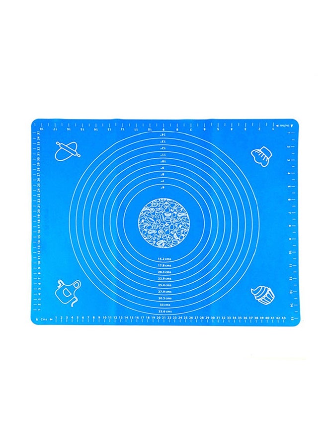 بساط خبز من السيليكون لون أزرق 12سم - Image 1