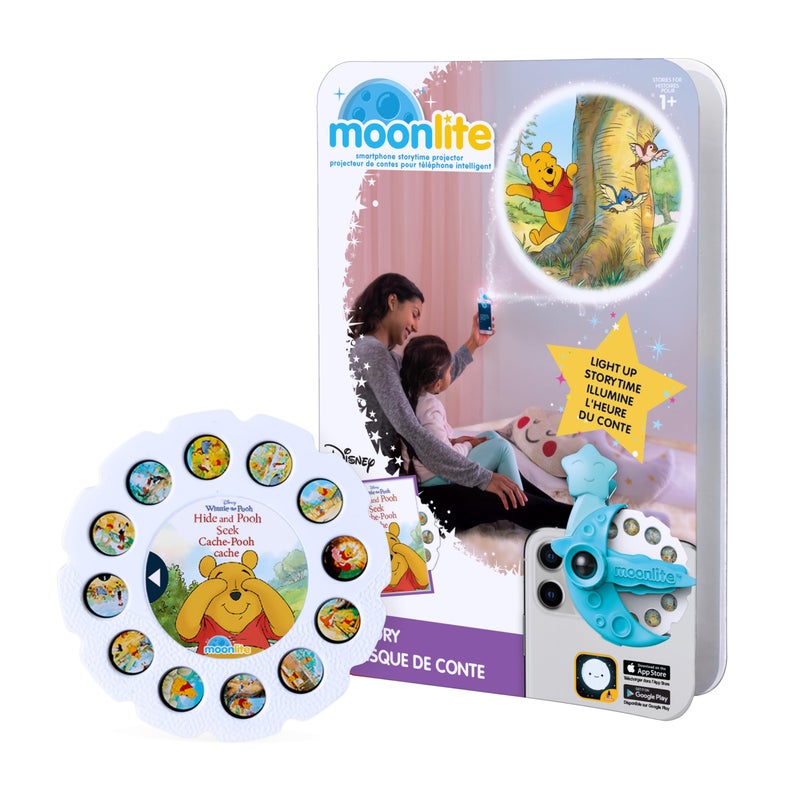 Moonlite Storytime Disneys Winnie The Pooh Hide and Pooh Seek A Magical Read Projector Sold Separately Single Disc Pack for Kids Toddlers Learning Gifts for Kids Ages 12 Months Up - Image 3