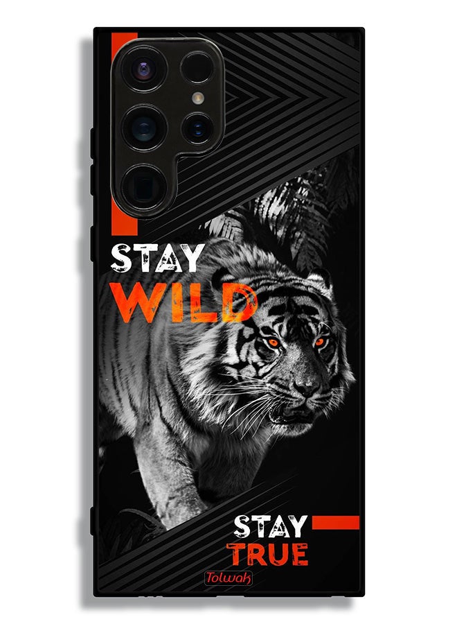 Tolwak Samsung Galaxy S23 Ultra 5G Protective Case Cover Stay Wild Stay True - Image 1