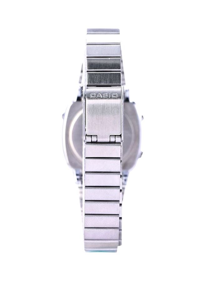 CASIO Women Stainless Steel Digital Wrist Watch LA670WA-1SDF - 25 mm - Silver - Image 2