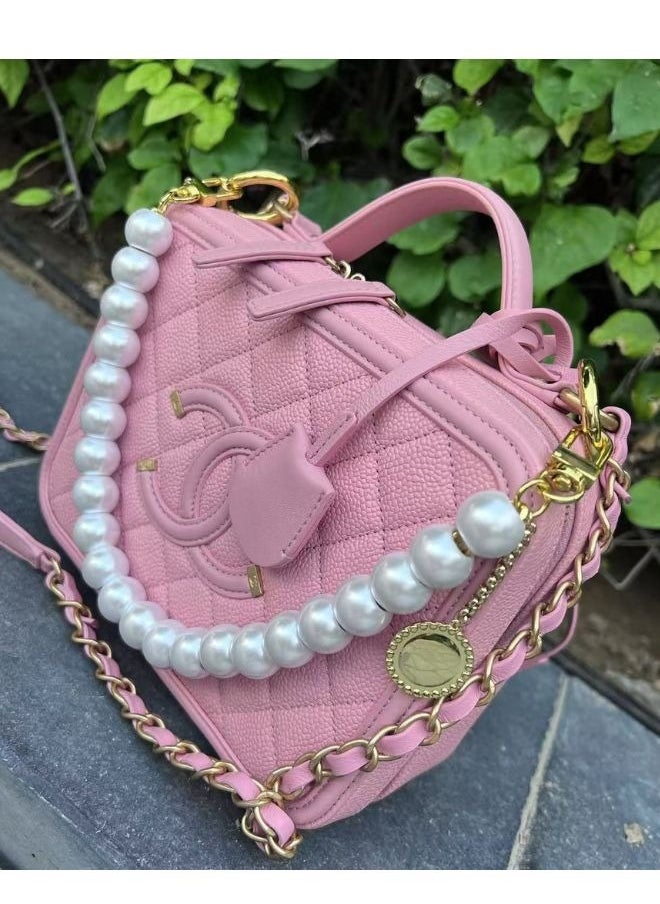 SMARTX Luxury Imitation Pearl Beads Purse Handle Strap, Large Beads Chain for Bag Decoration  - Image 3