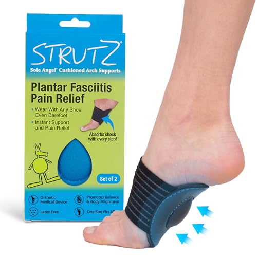 Strutz Sole Angel The Original Patented Arch Support and Compression Technology Plantar Fasciitis Support Ease Discomfort and Improve Mobility Metatarsal Foot Pads for Women and Men 1 Pack - Image 2