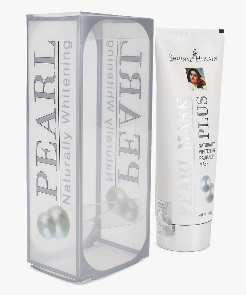 Shahnaz Husain Pearl Mask Plus - Naturally Whitening Radiance Mask, 100g - Image 2