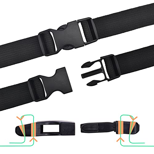 CooBigo 5 Pack 3/4" Side Release Buckle Dual Adjustable 5 Yards 3/4" PP Strap Webbing Outdoor Camping Backpack Sleeping Bag Tent Belt Tied Band Accessories (5 Buckle + 5 Yards Webbing) - Image 5