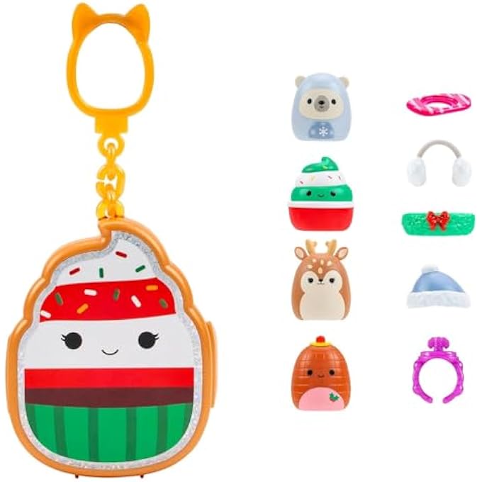 Squish-a-longs Clip-a-longs Holiday Pack Includes 4 Mini-Squish (Style 1) - Image 2