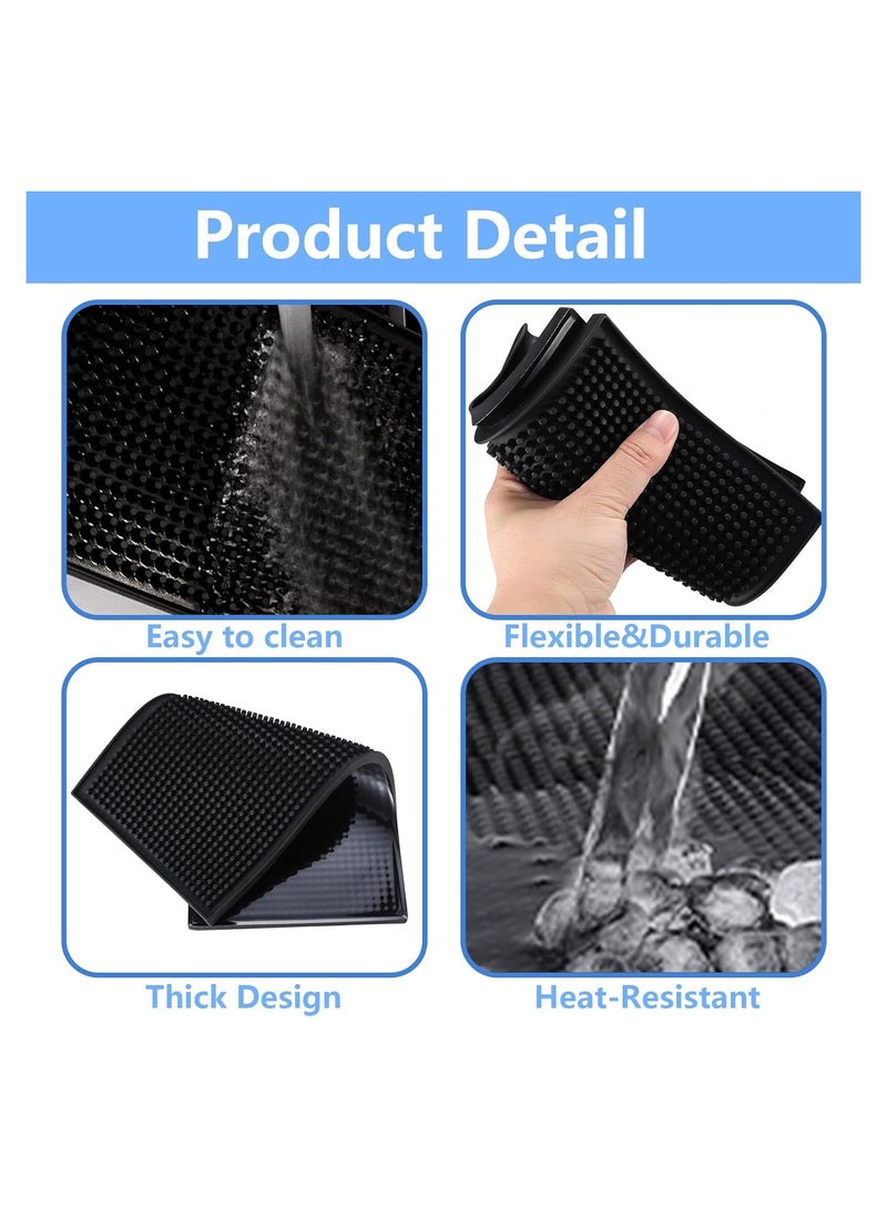 Dish Drying Silicone, Coffee Rubber Bar Service Spill Mat, 15 x 30cm  - Image 3
