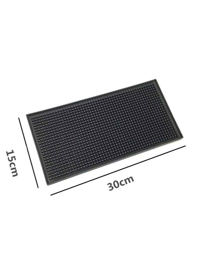 Dish Drying Silicone, Coffee Rubber Bar Service Spill Mat, 15 x 30cm  - Image 2