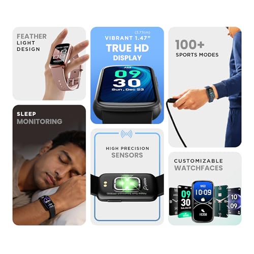Pebble Newly Launched Dash Premium Fitness Band | Activity Tracking | Sports Modes | Health Tracking | Sleek Display | Lightweight - Ivory - Image 2