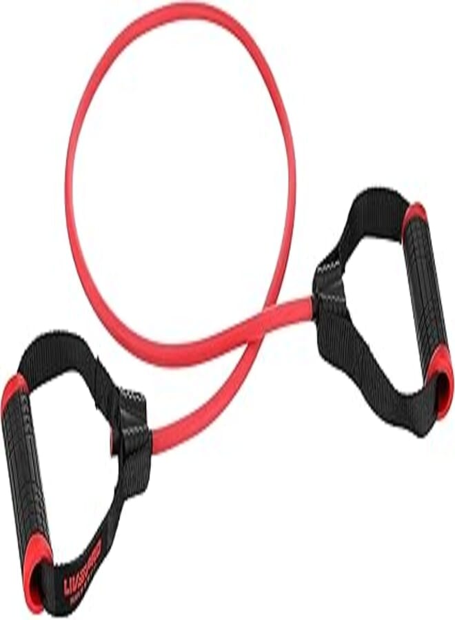 Livepro Lp8405-H Resistance Tube/Toning Tube Pro Suitable For Training And Workout, Red, Heavy