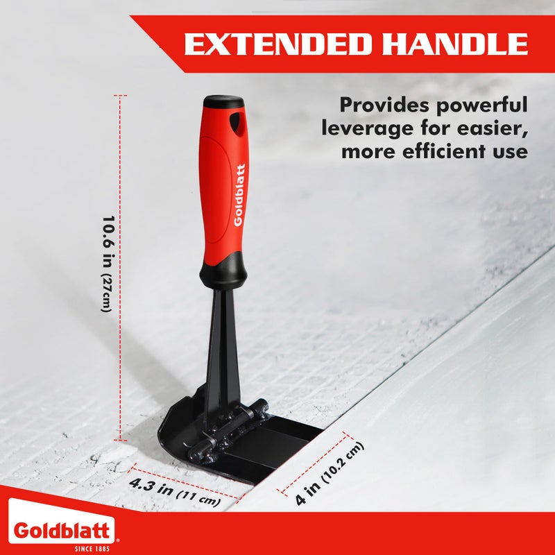 Goldblatt Trim Puller, 4-Inch Tile Removal Multi-Tool for Commercial Work & Home Improvement, Baseboard, Molding, Siding and Floor Removal, Remodeling - Image 2