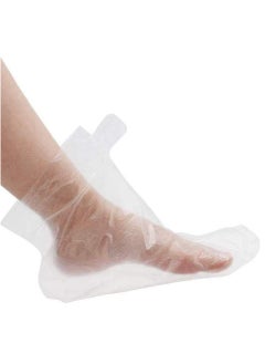 KIIUMI 100 Pcs Clear Plastic Disposable Booties ，Disposable Clear Plastic Socks,  Plastic Socks Liners Bags  - Image 3
