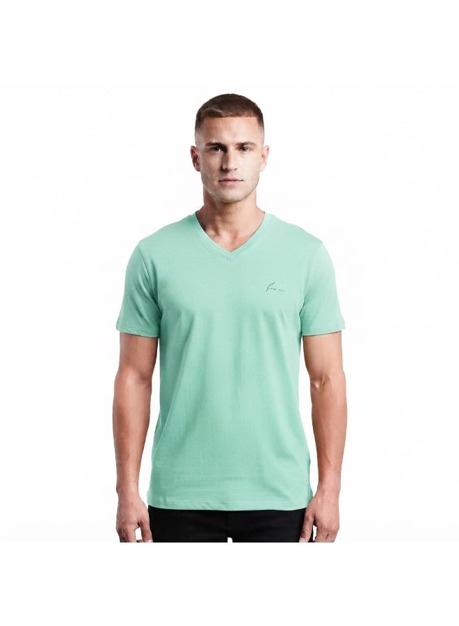 embrator t shirt v neck cotton Mintgreen
