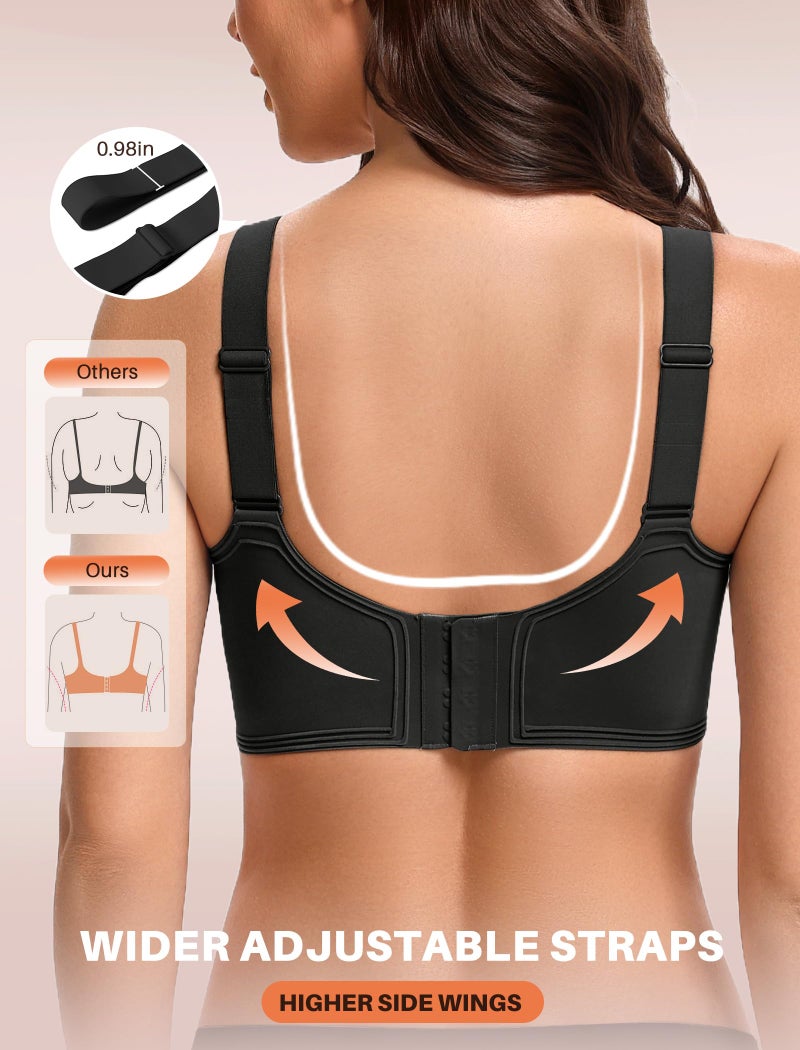 Avidlove Jelly Bras for Women No Underwire Wireless Push Up Bra Comfortable Full Coverage Seamless Womens Bralettesï¼ˆBlack Lï¼‰ - Image 3