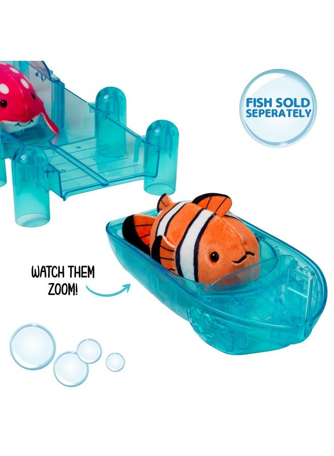 John Adams Zhu Zhu Pets | Zhu Zhu Aquarium Speedboat and Dock Playset | Electronic Pets | Ages 4+, Blue, 11547 - Image 3