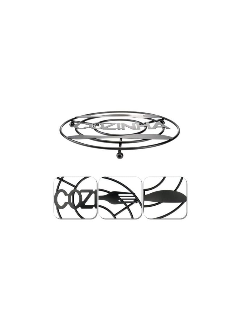 Spaceshoop - Iron Mat Mats Holder Place Table Placemats Kitchen Holders Cast Heat Resistant Stand - Image 1