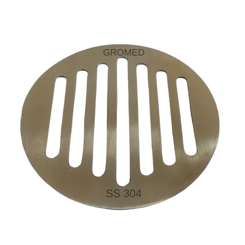 Gromed Round Floor Drainer/Drain Floor Trap Jaali for Terrace, Porch, Bathrooms - SS304 Rust Proof Heavy Duty, 1.2mm/18G Thick, Pack of 2 - Image 2