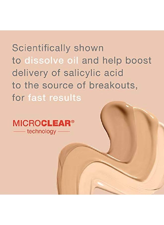 Neutrogena Skinclearing Oilfree Acne And Blemish Fighting Liquid Foundation With .5% Salicylic Acid Acne Medicine Shine Controlling Makeup For Acne Prone Skin 50 Soft Beige 1 Fl. Oz  - Image 4