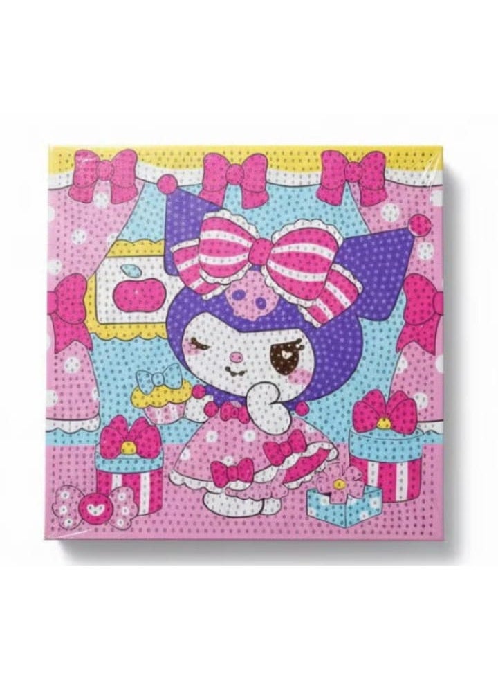 Cartoon Diamond Panel for Kids with Frame You Can Install DIY, Diamond Paintings Set for Beginners and Adults to Decorate the Wall of the House