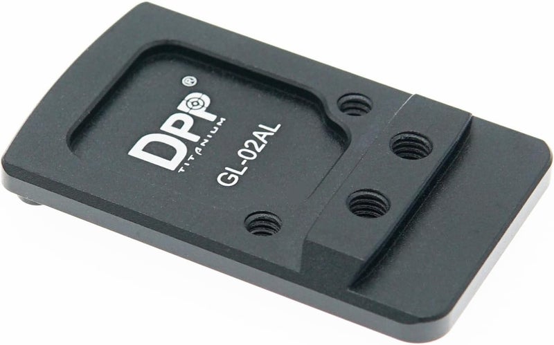 DPP Titanium Rear Sight Dovetail Mount Compatible with Glock Trijicon RMR/SRO&Holosun 407C507C/508T (Aluminum) - Image 1