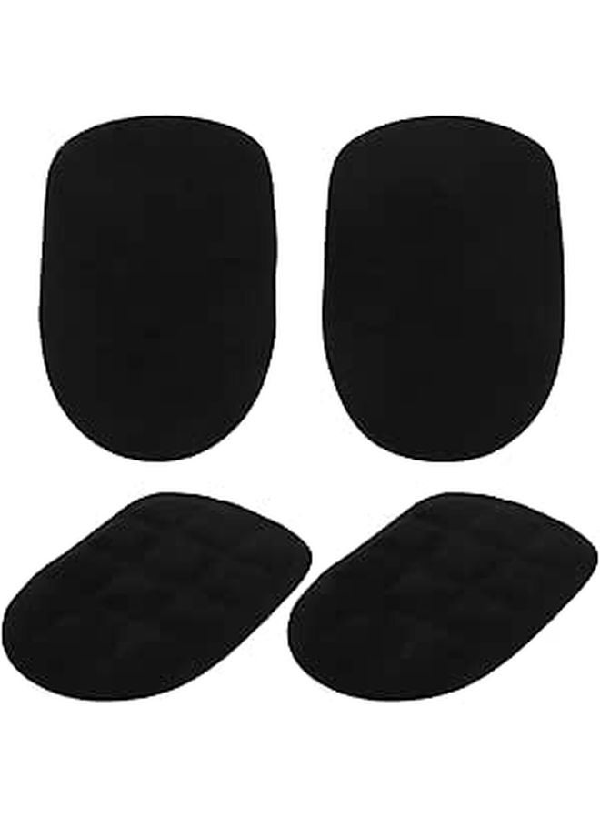 Soft Adhesive Black Gel Heel Cushions For Women Anti Slip Blister Prevention Shock Absorption - Image 1