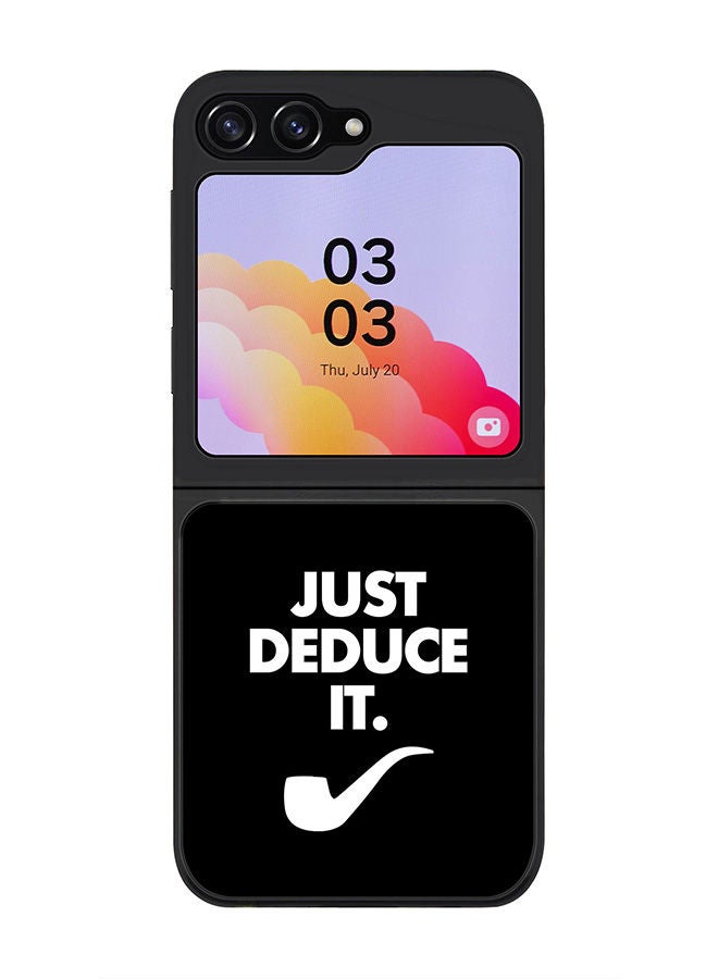 Stylizedd Rugged Black edge case for Samsung Galaxy Z Flip5, Slim fit Soft Case Flexible Rubber Edges Anti Drop TPU Gel Thin Cover -  Just deduce it - Image 1