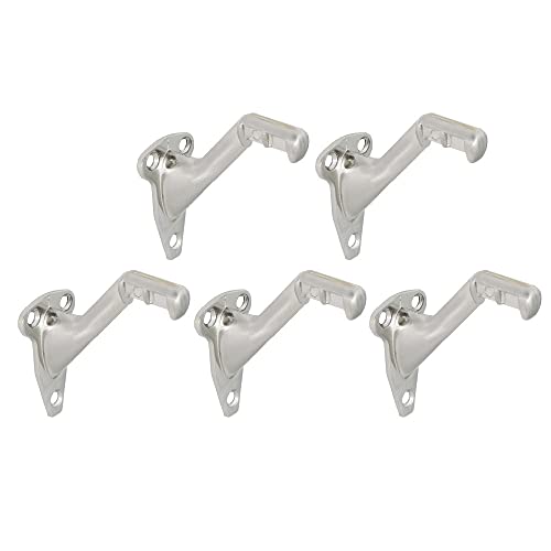 Design House 5-Pack Standard Handrail Brackets for Stairways and Hallways, Satin Nickel – Design House, 182006 - Image 1