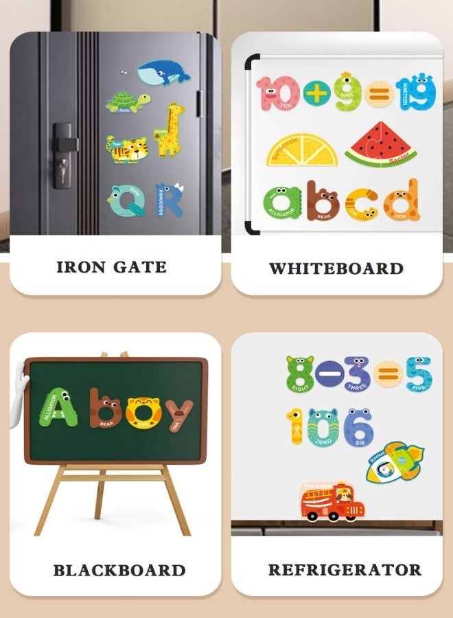مغناطيس للثلاجة، مغناطيس للثلاجة برسومات حيوانات، 30 قطعة من الألغاز المغناطيسية برسومات حيوانات، ملصقات مغناطيسية لطيفة للثلاجة، ألعاب تعليمية للأطفال من المطاط الناعم المغناطيسي، ألعاب تعليمية لتهجئة الكلمات للأطفال الصغار من عمر 3 سنوات فما فوق (بنين وبنات) - Image 5