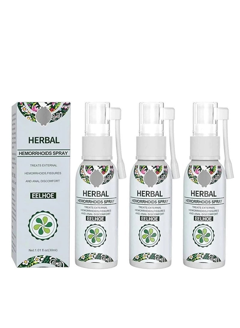 إيلهو بخاخ طبيعي عشبي لتخفيف البواسير - علاج شامل للبواسير الخارجية والداخلية بتركيبة مستخلصات عشبية طبيعية 100% (3 قطع) - Image 1