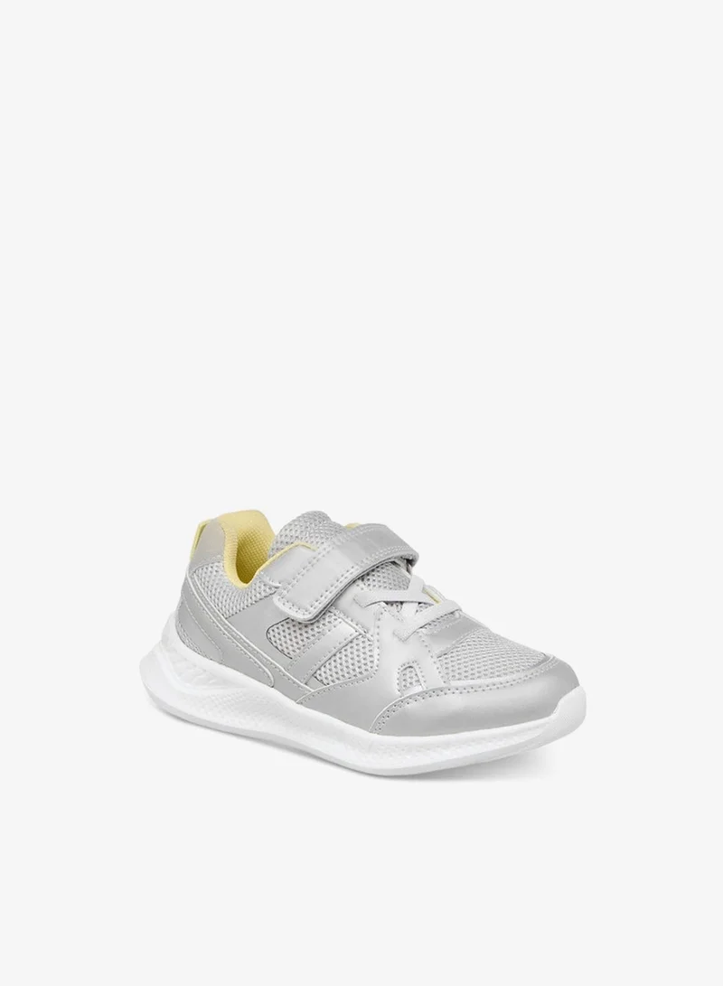 JUNIORS Boys Panelled Sneakers with Hook and Loop Closure