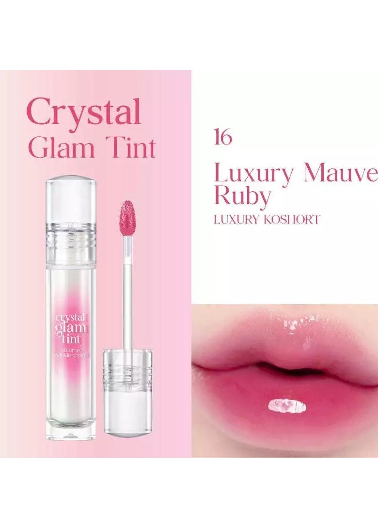 CLIO CLIO Crystal Glam Lip Tint Luxury Koshort-16 Luxury Mauve Ruby  - Image 2