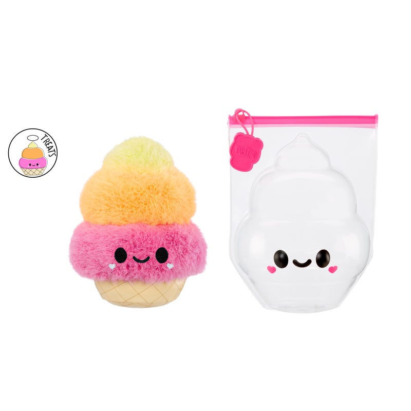 Fluffie Stuffiez Ice Cream Small Collectible Feature Plush - Surprise Reveal Unboxing with Huggable ASMR Fidget DIY Fur Pulling, Ultra Soft Fluff - Image 5