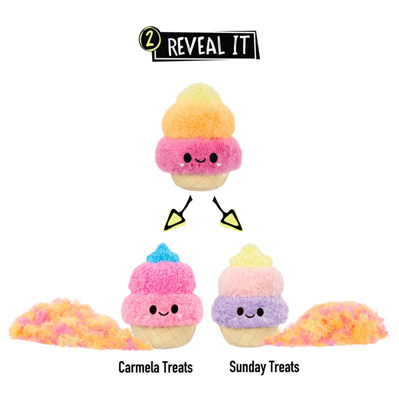Fluffie Stuffiez Ice Cream Small Collectible Feature Plush - Surprise Reveal Unboxing with Huggable ASMR Fidget DIY Fur Pulling, Ultra Soft Fluff - Image 3