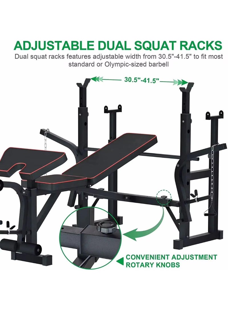SportQ️ Home Gym Machine for Multi-Use Workout - Adjustable Bench for Chest and Pull Ups, Arms, Legs and Back, for Home Gym All in Your Home 350kg - Image 3