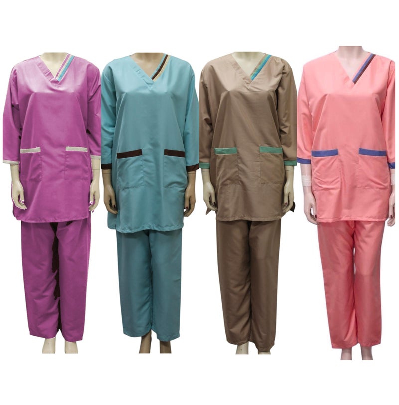 4 Housemaid Uniform Maid Nanny Scrub Suit - Image 1