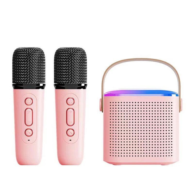 Karaoke Machine with Wireless Microphone Portable for Adults & Kids BT Karaoke Speaker RGB Lights Speaker Supports TF Card Type-C Headphone Auxin Monitoring for Party Meeting - Image 1