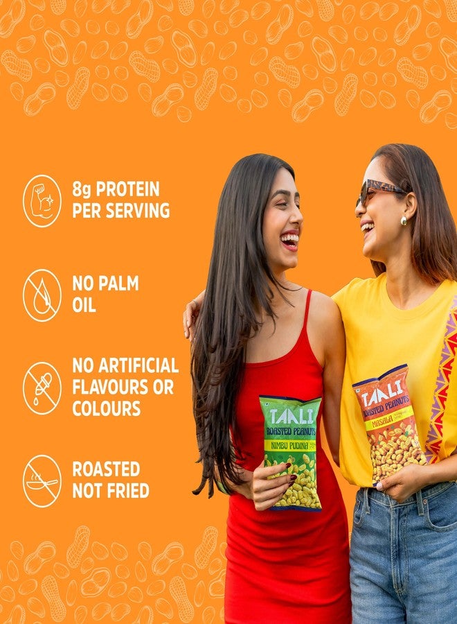 Taali Roasted Peanuts | Try All Flavors | Crunchy Healthy Snacks | No Trans Fat, Gluten free, Roasted Not Fried (Pack of 4 x 140/150 gms)(weight may vary) - Image 4