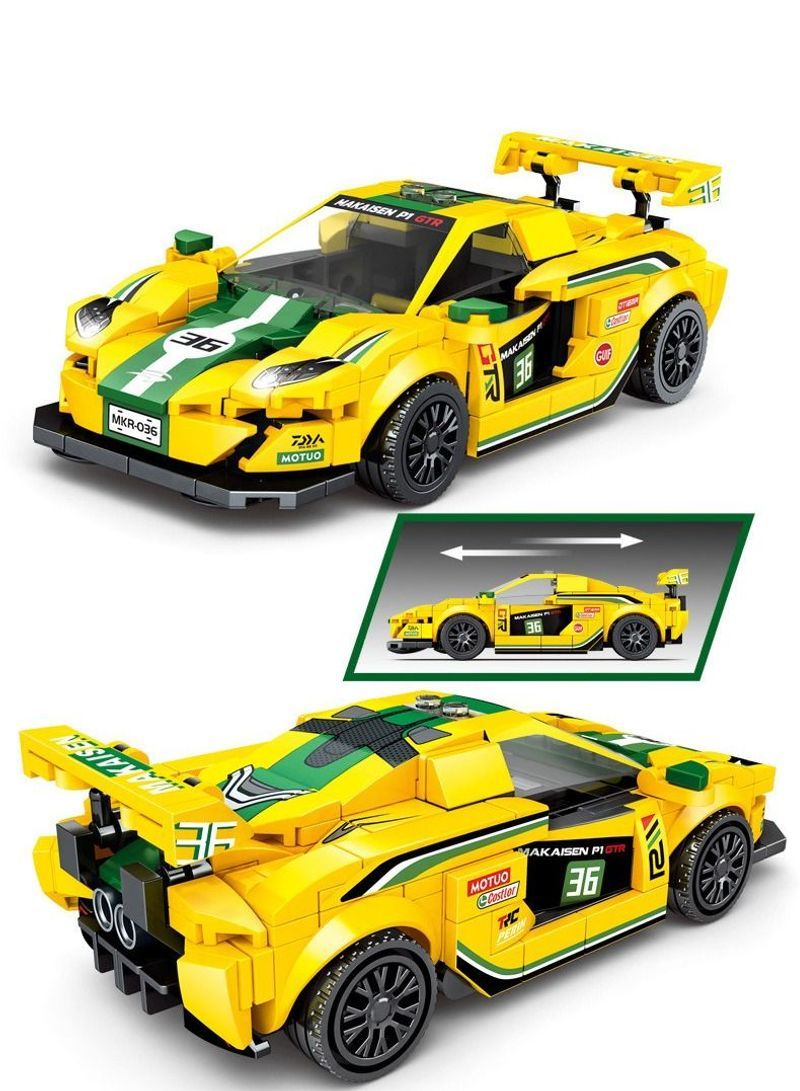 335 Pieces Of Children's Toy Building Block Car,Sports Car Speed Champion, Building Blocks Set, Gift Toy for Boys & Girls 6+ Years Old, Kids Learning and Education - Image 2